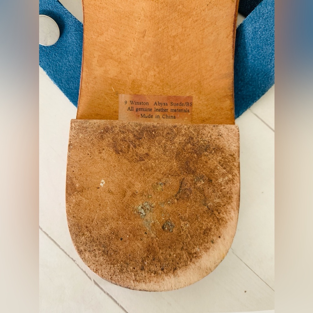 HAMMITT Winston Abyss Flip Flop Suede Sandals Sz 9 - Picture 6 of 8
